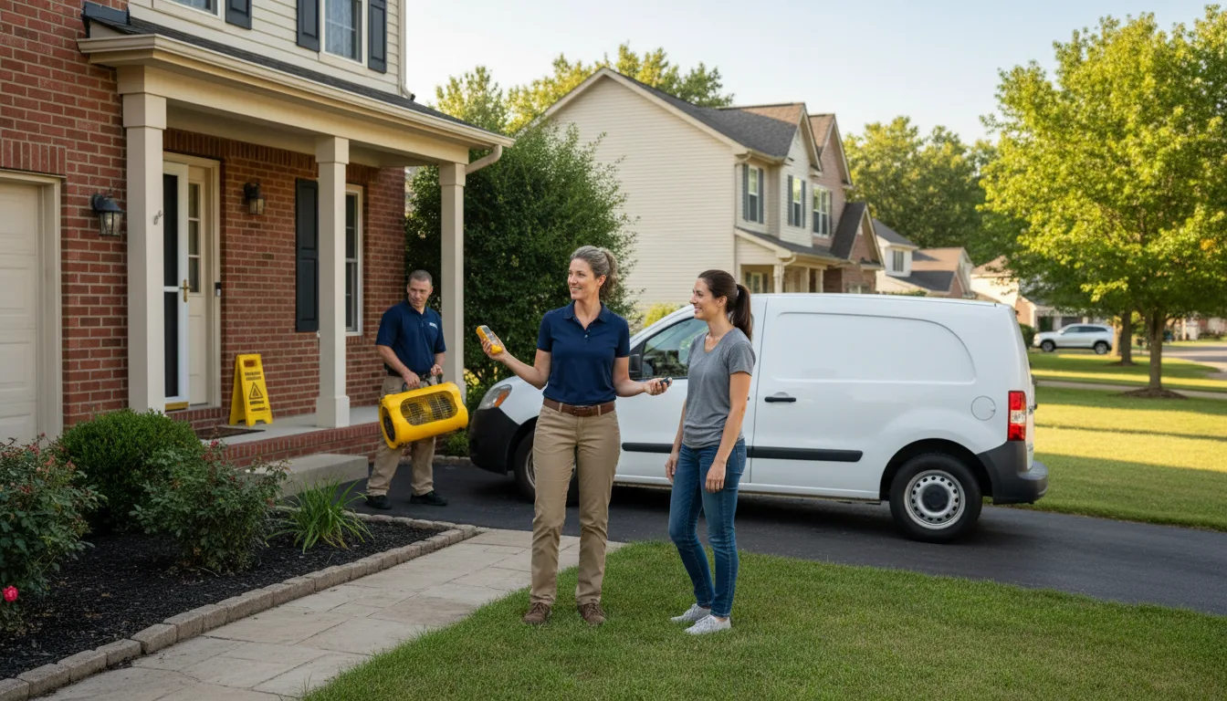Residential water damage restoration in Mullen, NE